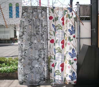 今日のカーテン