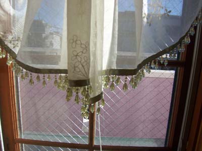 レースにビーズ