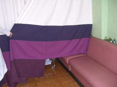 切り替えカーテン